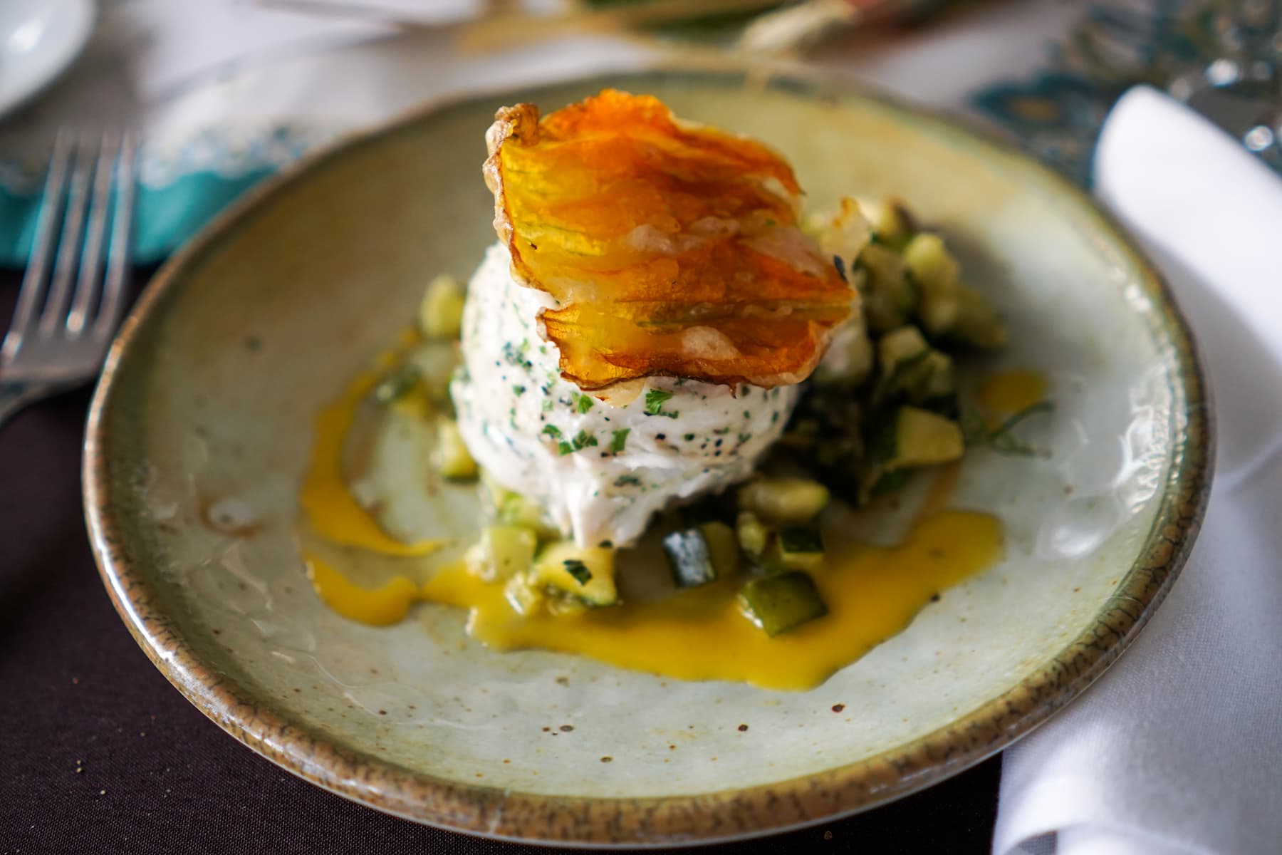 Close up of dish available through Max Catering